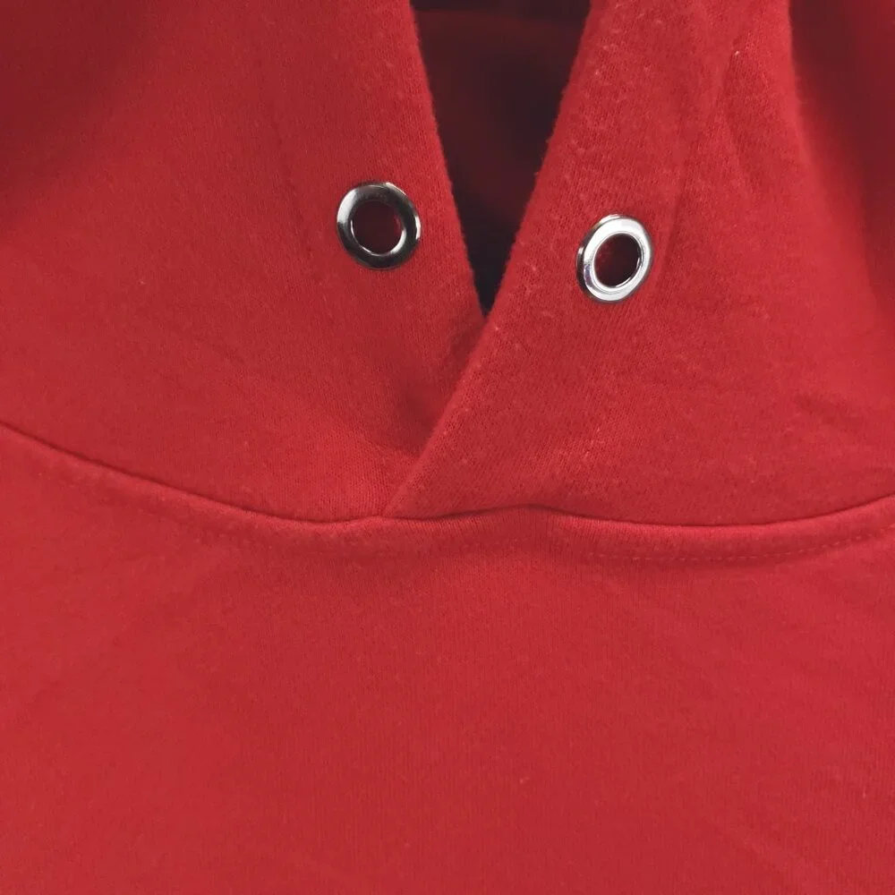 Givenchy Hoodie Mens 2XL Red Embroidered Long Sleeve - Picture 7 of 12